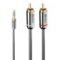 Lindy 1M Phono Audio Cable, Cromo Lindy 1M Phono Audio Cable, Cromo